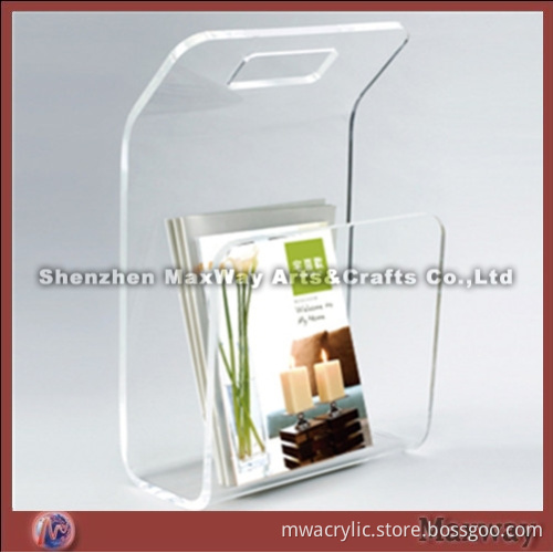 Portable Equisite Transparent Acrylic/lucite Brochure/Leaflet/Memo Display Holder/Stand/Container